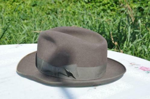 §  chapeau borsalino brun (13), Kleding | Heren, Hoeden en Petten, Gedragen, Hoed, Ophalen of Verzenden