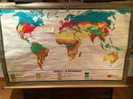 Retro schoolkaart - Wereld/Plantengroei - Kaart 63, Huis en Inrichting, Ophalen, Gebruikt