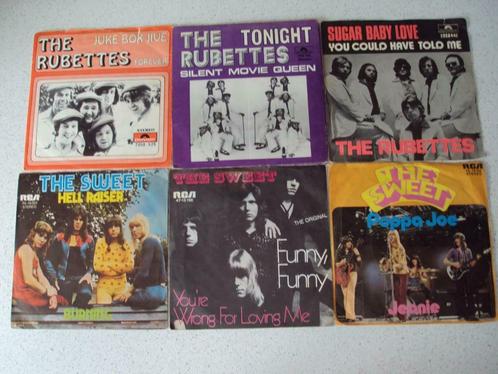 Part 3 - 6 Singeltjes van "The Sweet & The Rubettes", CD & DVD, Vinyles Singles, Pop, 7 pouces, Enlèvement ou Envoi