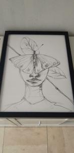 Kader Madam Butterfly Revisited, Minder dan 50 cm, Tekening, Nieuw, Ophalen of Verzenden
