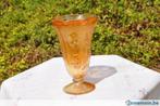 vase art deco en verre orange irisé, Antiquités & Art, Enlèvement ou Envoi