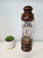 Fontaine Cognac bois et verre ancien vintage, Enlèvement ou Envoi