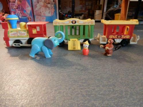 Vintage Fisher Price Circus Train-speelgoed, Kinderen en Baby's, Speelgoed | Educatief en Creatief, Gebruikt, Ontdekken, Ophalen of Verzenden