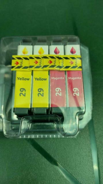 Inktcardridge epson 29 yellow en magenta, Enlèvement ou Envoi, Neuf, Cartridge, Epson