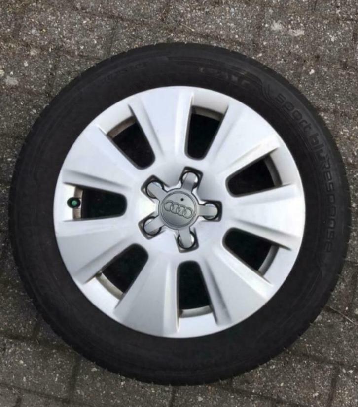 4 originele AUDI 16 inch velgen (5x112), Auto-onderdelen, Banden en Velgen, Velg(en), Zomerbanden, 16 inch, 205 mm, Personenwagen