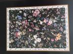 4 Placemats van Engelse Pimpernel "Kilburn black floral"