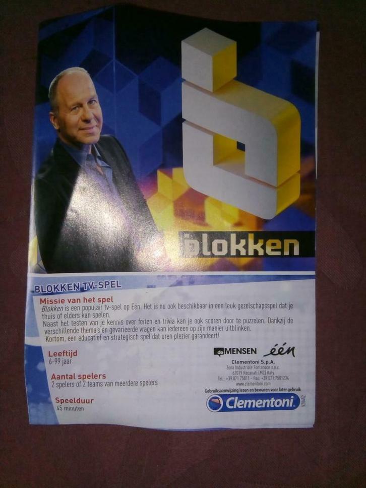 Blokken - spel, Hobby en Vrije tijd, Gezelschapsspellen | Bordspellen, Zo goed als nieuw, Een of twee spelers, Ophalen