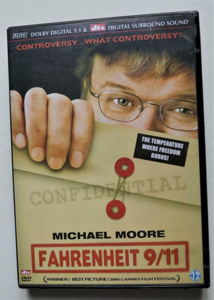 Fahrenheit 9/11 - Michael Moore, Cd's en Dvd's, Dvd's | Documentaire en Educatief, Politiek of Geschiedenis, Vanaf 9 jaar, Ophalen of Verzenden