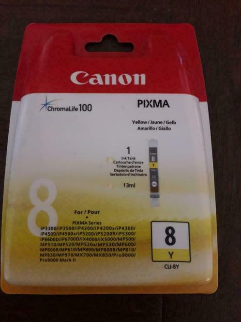 inkt voor canon printer CLI 8Y Canon (Pixma series), Computers en Software, Printerbenodigdheden, Nieuw, Cartridge, Ophalen