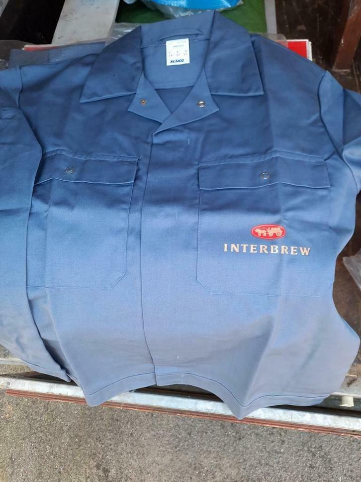 Gilet de travail Interbrew, neuf, en tissu., Collections, Marques de bière, Comme neuf, Enlèvement ou Envoi