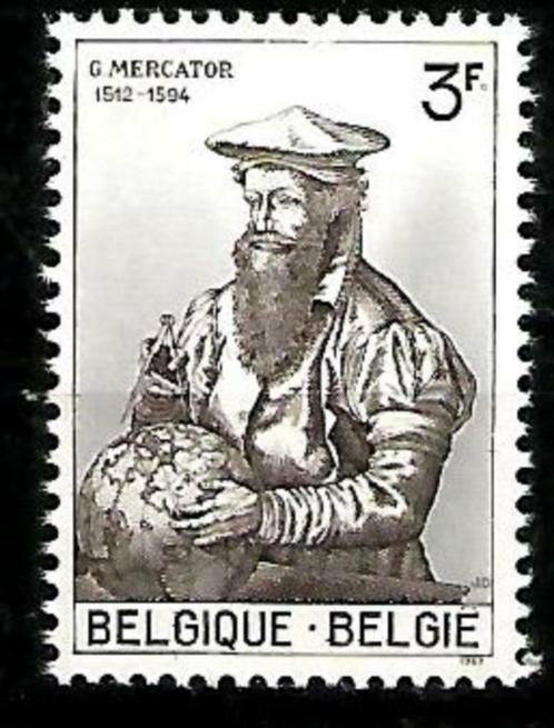 België 1962 Mercator OBP 1213** (gebroken kader), Timbres & Monnaies, Timbres | Europe | Belgique, Non oblitéré, Gomme originale