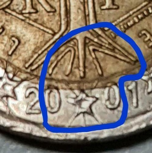 2 EURO FRANSE MUNT 2001, Postzegels en Munten, Munten | Europa | Euromunten, Losse munt, 2 euro, Frankrijk, Ophalen of Verzenden