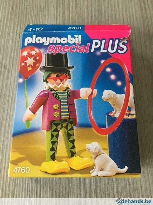 Playmobil Clown met hondenshow 4760, Kinderen en Baby's, Speelgoed | Playmobil, Gebruikt, Ophalen of Verzenden