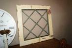 Zwaar antiek brocante kader met ijzeren raamwerk 65 x 65, Antiek en Kunst, Ophalen of Verzenden