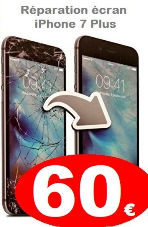 Réparation écran iPhone 7 Plus pas cher à Bruxelles 60€, Services & Professionnels, Services Autre