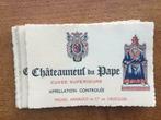 70 Châteauneuf du Pape,  etiketten, Litho Myncke zie beschri, Nieuw, Rode wijn, Frankrijk, Ophalen of Verzenden