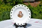 §  assiette porcelaine   decor gino mars signé vallot, Ophalen of Verzenden