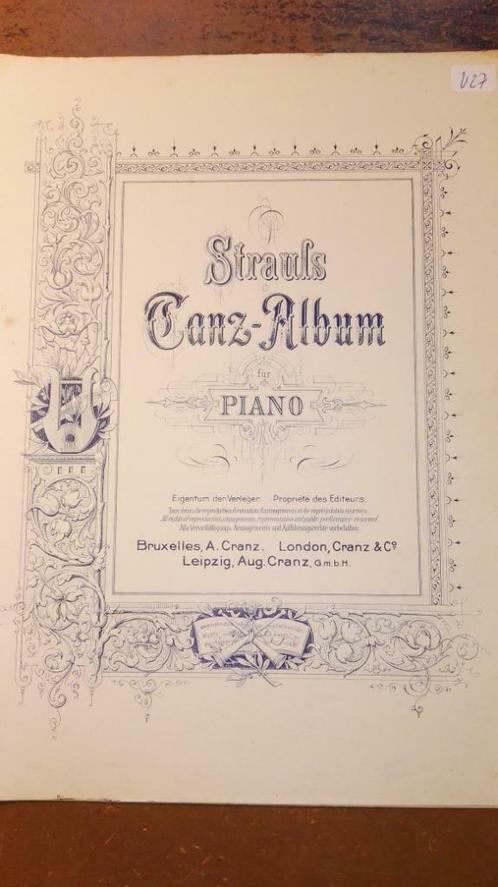 Strauss - pianopartituren - bladmuziek piano - 4 bundels, Muziek en Instrumenten, Bladmuziek, Gebruikt, Artiest of Componist, Klassiek