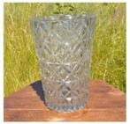 tres grand vase en verre moulé taille losange, Antiquités & Art, Enlèvement ou Envoi