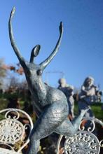 Bronzen beeld gesigneerd op marmeren voet (de danseres), Antiek en Kunst, Ophalen of Verzenden, Brons