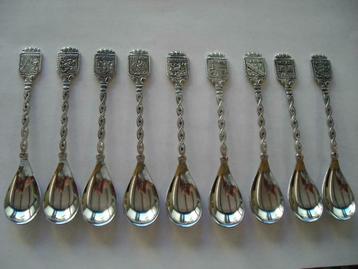 9 sierlepeltjes Belgische Provincies beschikbaar voor biedingen