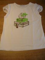 Witte t shirt met groen en strass steentjes 14 jaar, Meisje, Gebruikt, Ophalen of Verzenden, Shirt of Longsleeve