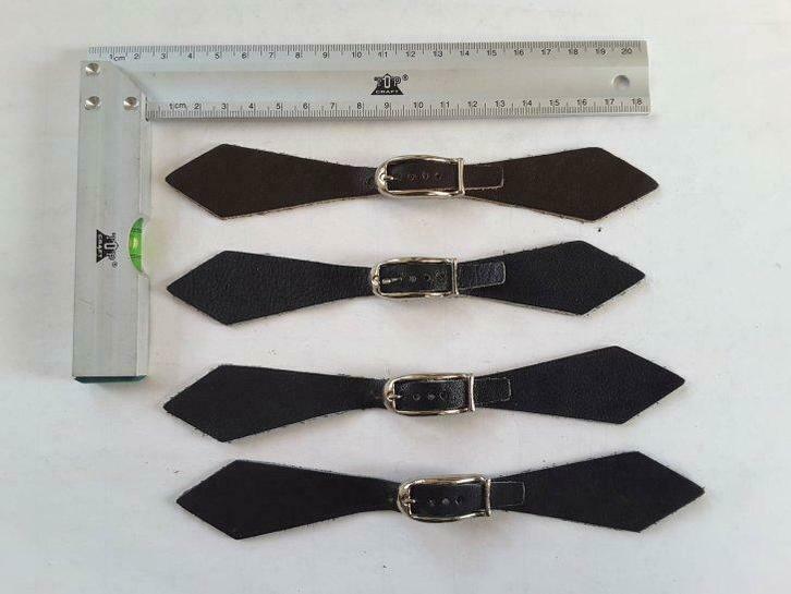 Kiltsluiting met bruine leren gesp, marine 18 cm, Hobby en Vrije tijd, Naaien en Fournituren, Nieuw, Ophalen of Verzenden