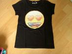 t-shirt emoji, maat:134-140, Meisje, Gebruikt, Shirt of Longsleeve, Ophalen