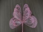 deco - roze vlinders - nieuw - gratis stof, Huis en Inrichting, Nieuw, Ophalen of Verzenden