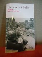 Roman : "Une femme à Berlin", Ophalen, Gelezen, België