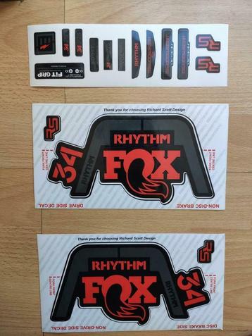 Stickers Fox Racing Fox 34 Rhythm