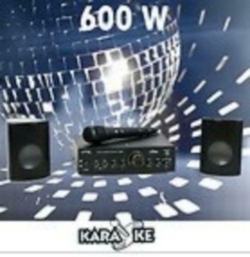 600W Karaoke-Set / Amplifier / Versterker 2x Boxen & Mic.!, TV, Hi-fi & Vidéo, Appareils professionnels, Neuf, Audio, Enlèvement ou Envoi