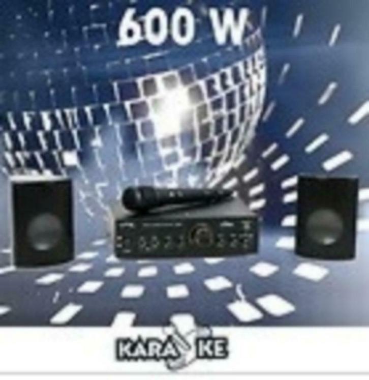 600W Karaoke-Set / Amplifier / Versterker 2x Boxen & Mic.!, Audio, Tv en Foto, Professionele apparaten, Nieuw, Audio, Ophalen of Verzenden