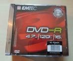 DVD-R Emtec 4.7 gb - 120 min (10 DVD vierges), Informatique & Logiciels, Dvd, Enlèvement ou Envoi, Neuf