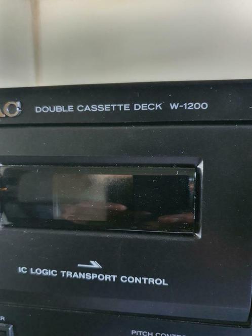 Bijna nieuw teac 1200 dubbel cassettedeck.  1 jaar oud, TV, Hi-fi & Vidéo, Decks cassettes, Double, Enlèvement ou Envoi