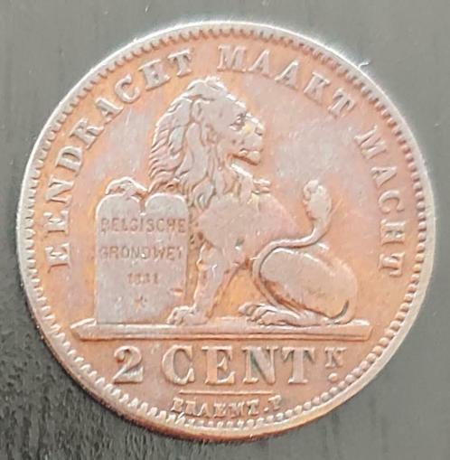 Belgium 1905 - 2 Cent VL Koper - Leopold II - Morin 216 - Pr, Postzegels en Munten, Munten | België, Losse munt, Overig, Verzenden