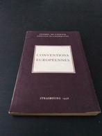 Conventions européennes, Strasbourg 1956, Livres, Livres Autre, Enlèvement ou Envoi