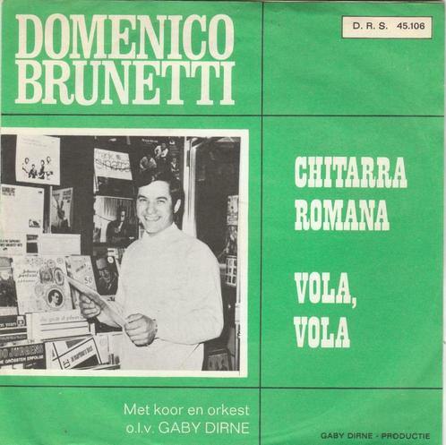 45T: Domenico Brunetti: Chitarra Romana, Cd's en Dvd's, Vinyl Singles, Single, Overige genres, 7 inch, Ophalen of Verzenden