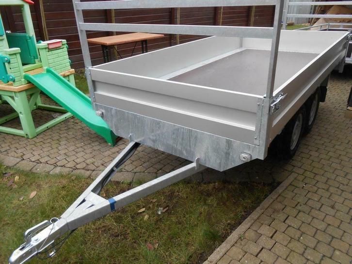 aanhangwagen 3.12m x 1.54m nieuw uit stock., Auto diversen, Aanhangers en Bagagewagens, Nieuw, Ophalen