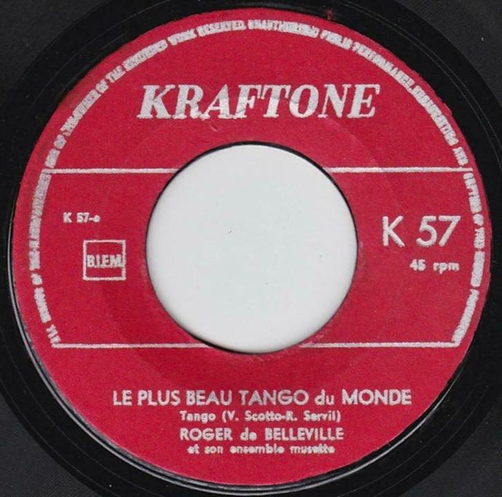 Roger de Belleville ‎– Le Plus Beaux Tango Du Monde, Cd's en Dvd's, Vinyl | Pop, Overige formaten, Ophalen of Verzenden