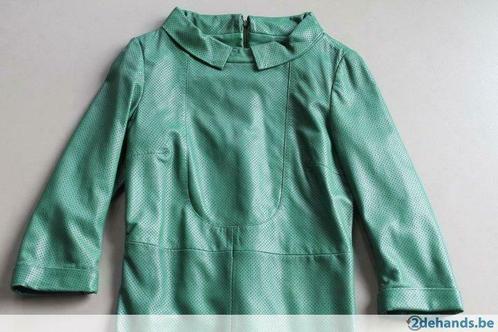 Groene lederen jurk Like This , mt S, Kleding | Dames, Jurken, Gedragen, Maat 36 (S), Groen, Verzenden