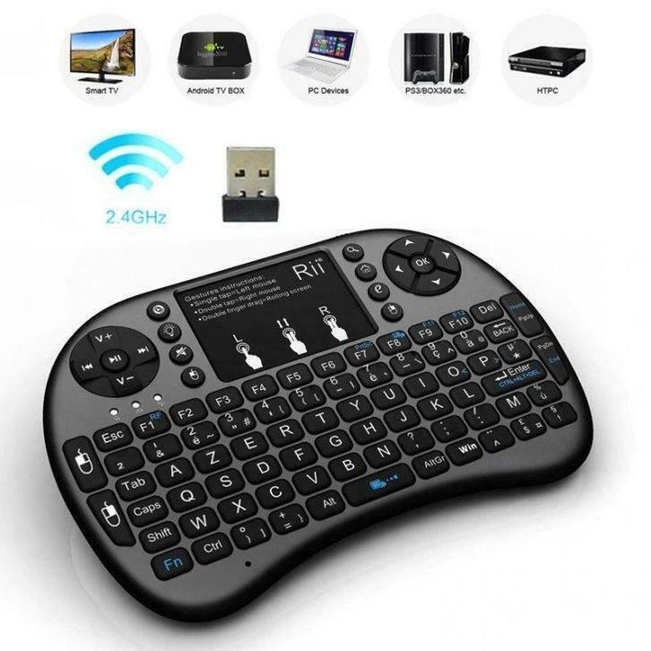 clavier sans fil azerty français retro eclairé avec batterie, Informatique & Logiciels, Claviers, Neuf, Envoi