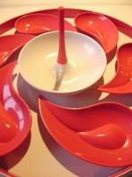 Italiaanse MEBEL melamine APERITIEF SET voor 6 personen., Huis en Inrichting, Keuken | Servies, Ophalen, Zo goed als nieuw, Overige materialen
