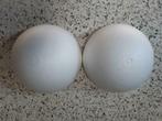2 halve ronde vormen piepschuim/isomo, Hobby en Vrije tijd, Ophalen of Verzenden, Nieuw