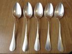 Antique  5 cuillères a soupe en argent Hôtel des familles, Enlèvement ou Envoi