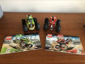 Lego Racers 9095 en 9092: Crazy demon & Nitro Predator beschikbaar voor biedingen