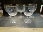 4 glazen Vicaris Dendermonde, Verzamelen, Overige merken, Glas of Glazen, Gebruikt, Ophalen of Verzenden