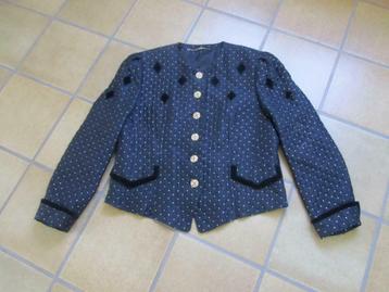 Basler zwart jasje met goudkleurige stipjes maat 40, Taille 38/40 (M), Enlèvement ou Envoi, Basler, Porté