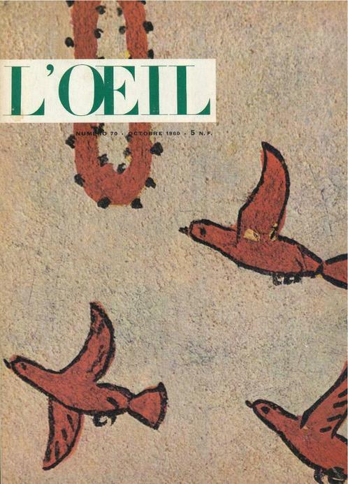 L'oeil - Revue d'Art n 70 octobre 1960, Livres, Art & Culture | Arts plastiques, Enlèvement