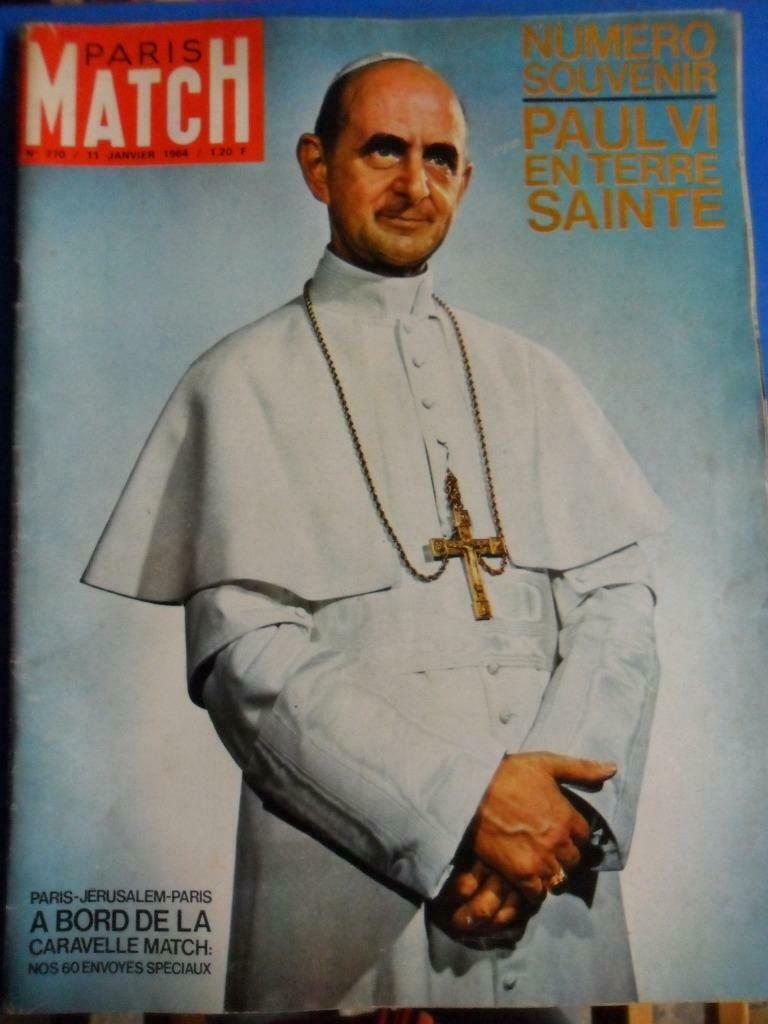 Paris Match - Paul VI en Terre Sainte - 11 Janvier 1964, Enlèvement ou Envoi, Utilisé